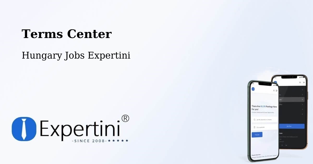 Terms of Service – Törökbálint - Hungary Jobs Expertini